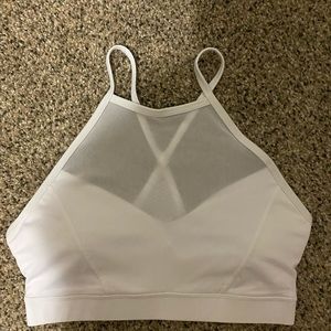 Forever 21 White Sports Bra Large
